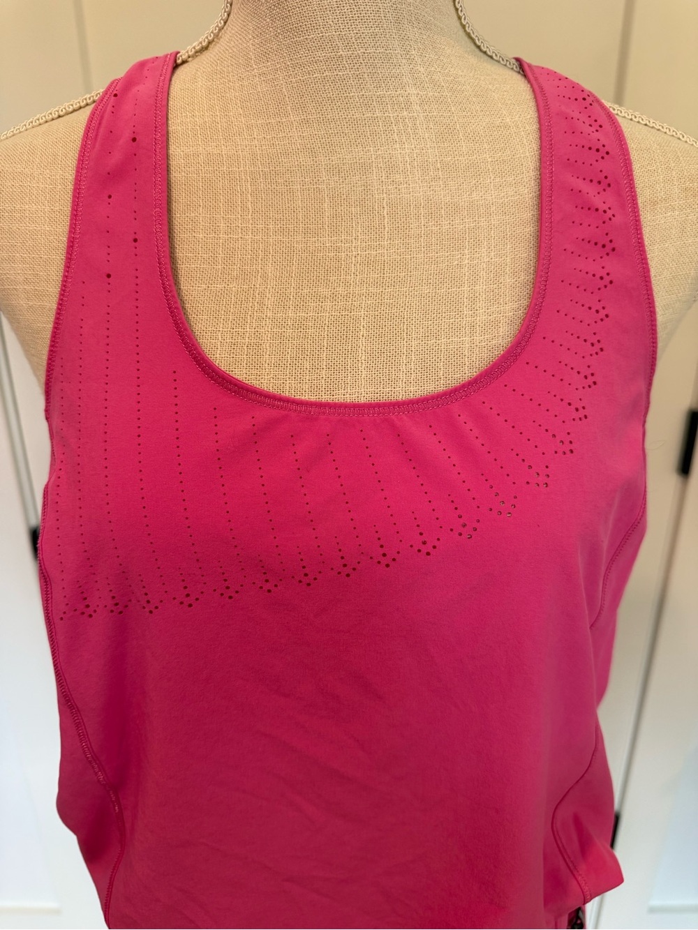 Lululemon Hot Pink Crossback Tank Cover-Up | Size 6 - Picture 2 of 10